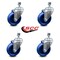 Service Caster 4 Inch Solid Polyurethane Wheel Swivel 3/8 Inch Threaded Stem Caster Set SCC SCC-TS20S414-SPUS-381615-4 - alternate 5